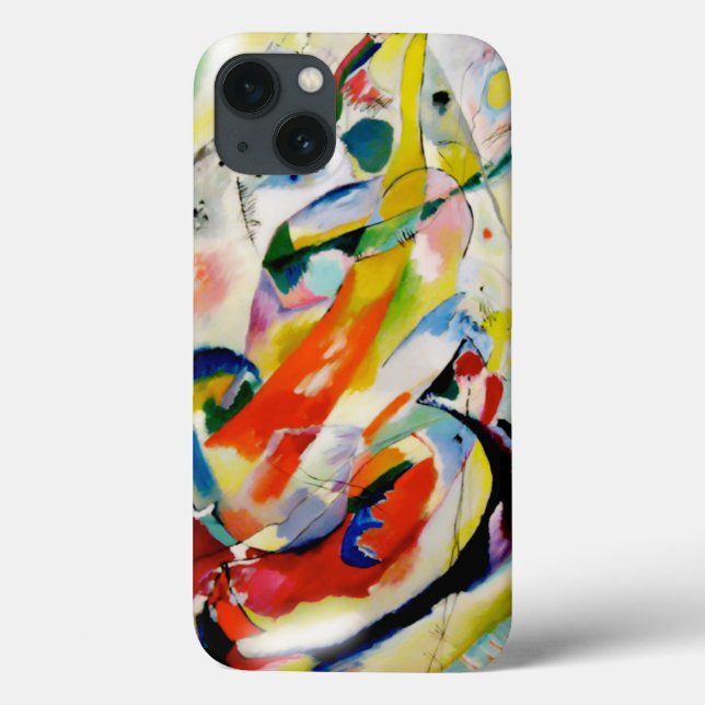 Funda De Case-Mate Para iPhone Panel de pared abstracto Kandinsky 1914 de PixDezi (Reverso)