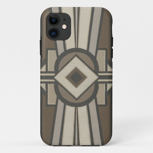 Funda De Case-Mate Para iPhone Panel II de Deco neutro (Reverso)
