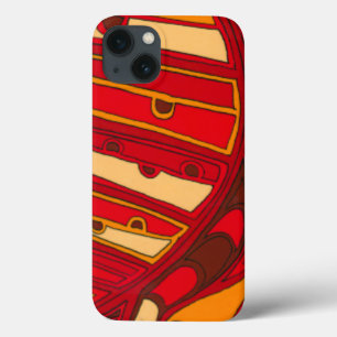 Funda Para iPhone 13 Paneles Naranjas abstractos