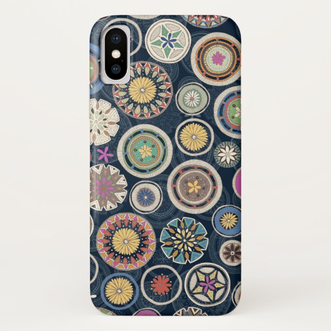 Funda De Case-Mate Para iPhone pango mandala echo (Reverso)