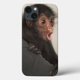 Funda Para iPhone 13 paniscus Rojo-hecho frente del Ateles del mono de