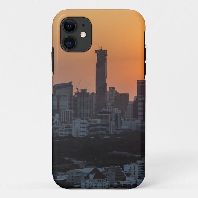 Funda De Case-Mate Para iPhone Panorama del cielo de Bangkok (Reverso)