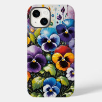 Pansias y joyas de primavera coloridas