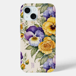 Funda Para iPhone 15 Pansy Lovers Glorioso