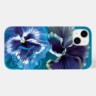 title_seo2 Pansy pintura floral acuática nombre azul