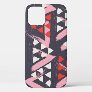 Funda Para iPhone 12 Pantalla de patrón artístico dibujado a mano