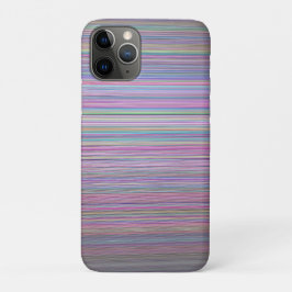 Funda Para iPhone 11 Pro Pantalla de TV rota Banda arco iris