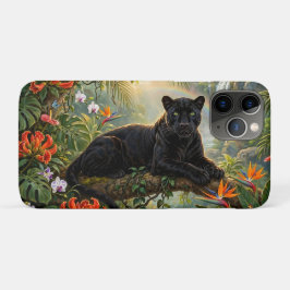 Funda Para iPhone 11 Pro Pantera Negra Kenia Flores de la Selva Cascada
