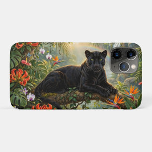 Funda Para iPhone 11 Pro Pantera Negra Kenia Flores de la Selva Cascada