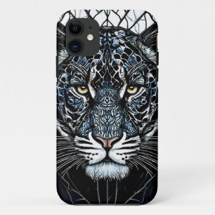 Funda Para iPhone 11 Pantera Negra vitral Vidrio de colores vitral colo