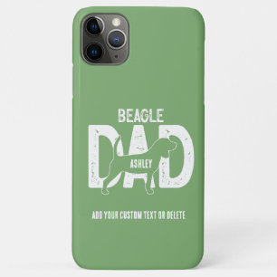 Funda Para iPhone 11 Pro Max Papá Beagle Papá Perro Regalo