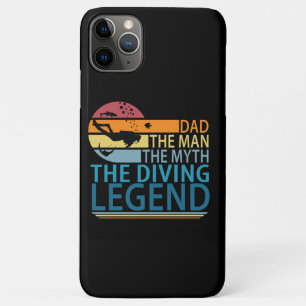 Funda Para iPhone 11 Pro Max Papá El Hombre El Mito La Leyenda De Buceo