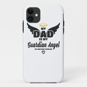 Funda Para iPhone 11 Papá Es Mi Ángel De Guardianes Que Me Vigila En Me