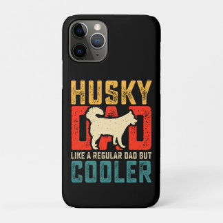 Funda Para iPhone 11 Pro Papá Husky, papá regular elevado a frío gracioso