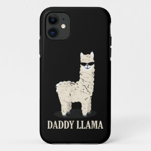 Funda Para iPhone 11 Papá Llama Alpaca Amante de Animales Divertidos