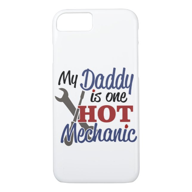 Funda De Case-Mate Para iPhone Papá Mecánico Caliente (Reverso)