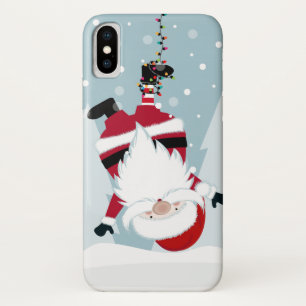 Funda Para iPhone X Papá Noel divertido