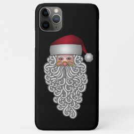 Funda Para iPhone 11 Pro Max Papá Noel festivo con barba de rizo largo