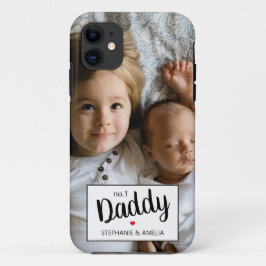 Funda Para iPhone 11 Papá número 1 foto moderna