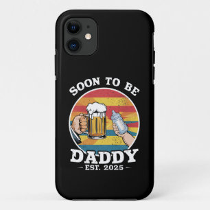 Funda Para iPhone 11 Papá Pronto 2025 Primer Papi Retro 2025