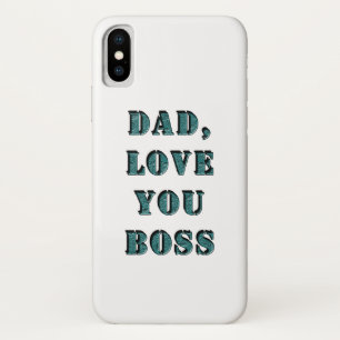 FUNDA PARA iPhone X PAPÁ, TE AMO JEFE 1