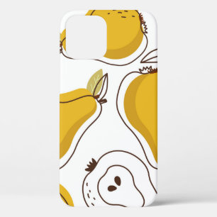 Funda Para iPhone 12 Papel de escritorio decorativo con orejas dibujada