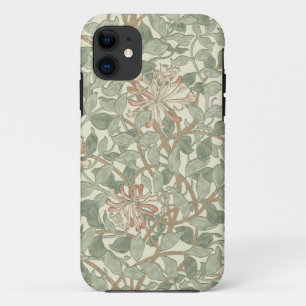 Funda Para iPhone 11 Papel de fondo floral de Honeysuckle William Morri