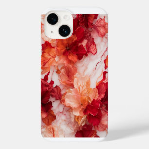 Funda Para iPhone 14 De Case-Mate Papel de fondo para el estuche rojo de teléfono fl