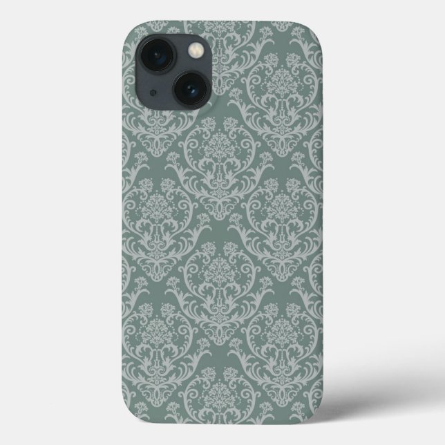 Funda De Case-Mate Para iPhone Papel de fondo verde (Reverso)