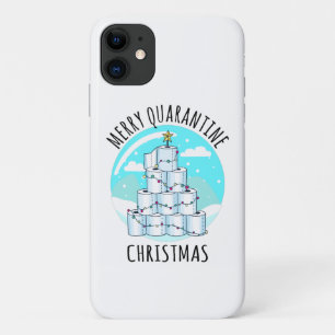 Funda Para iPhone 11 Papel de inodoro de árbol de navidad en cuarentena