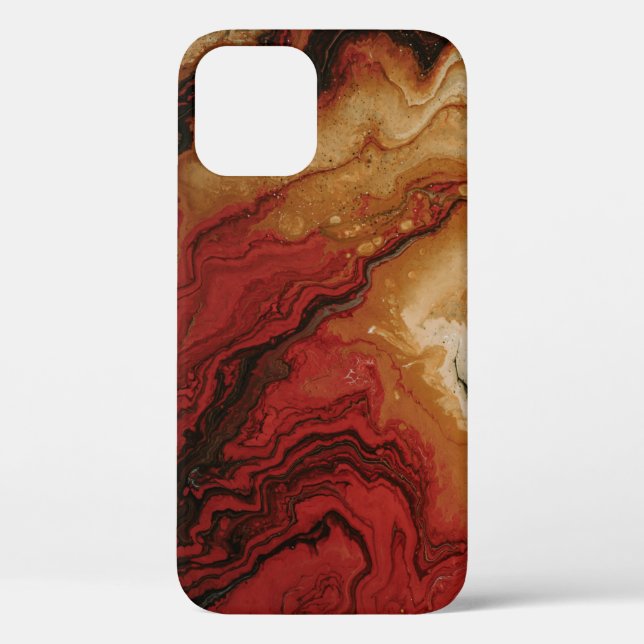 FUNDA DE Case-Mate PARA iPhone PAPEL DE PALABRAS ROJO Y GRIS ABSTRACTO (Reverso )