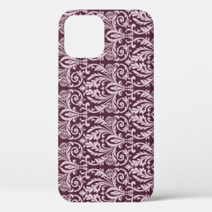 Funda Para iPhone 12 Papel de pared de damasco clásico sin costura.