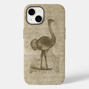 Funda Para iPhone 14 De Case-Mate Papel grueso de guión de avestruz antiguo