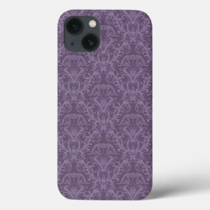 Funda Para iPhone 13 Papel morado floral 2