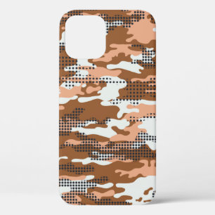 Funda Para iPhone 12 Papel mural de camuflaje con costura abstracta de