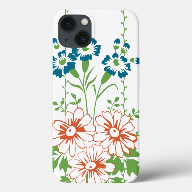 Funda De Case-Mate Para iPhone Papel pintado barroco ramo de flores (Reverso)