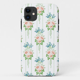 Funda Para iPhone 11 Papel pintado barroco Ramo de flores...