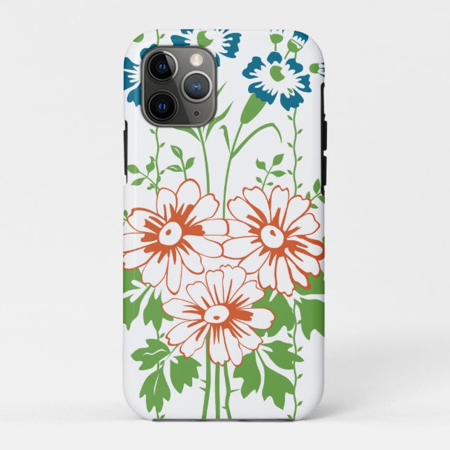 Funda De Case-Mate Para iPhone Papel pintado barroco Ramo de flores... (Reverso)