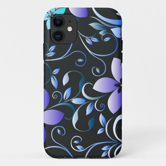 Funda De Case-Mate Para iPhone Papel pintado de flores 6 (Reverso)
