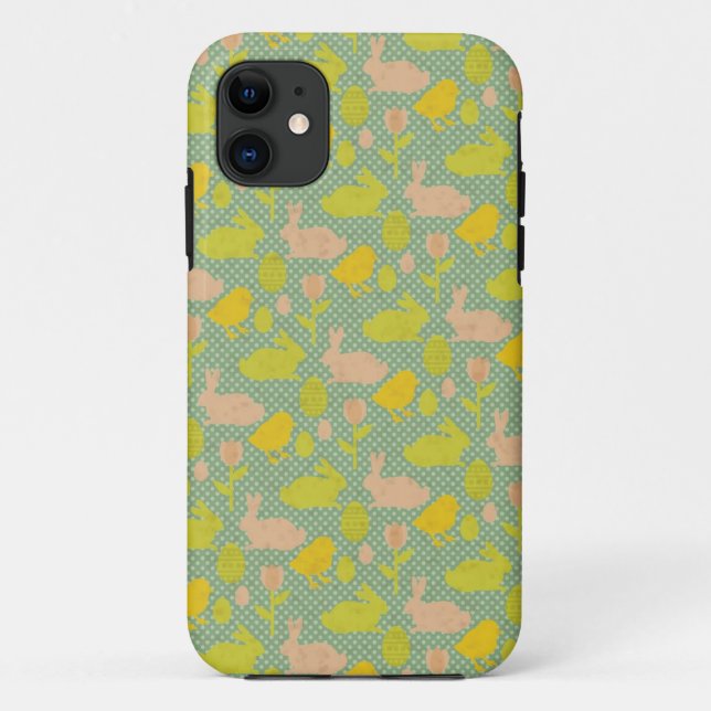 Funda De Case-Mate Para iPhone Papel pintado de Pascua (Reverso)