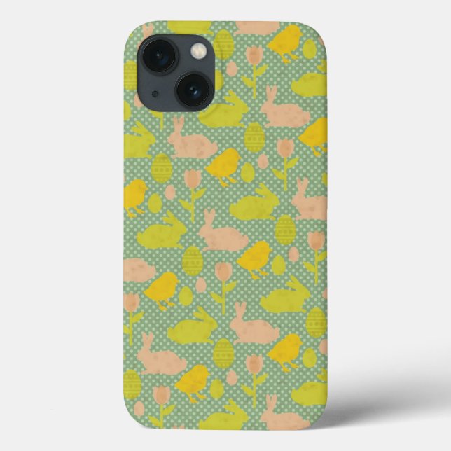 Funda De Case-Mate Para iPhone Papel pintado de Pascua (Reverso)
