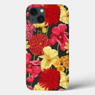 Funda Para iPhone 13 Papel pintado floral en estilo de la acuarela