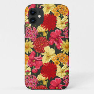 Funda Para iPhone 11 Papel pintado floral en estilo de la acuarela