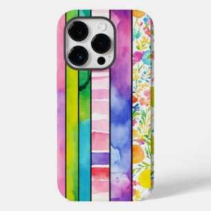 Funda Para iPhone 14 Pro De Case-Mate Papeles digitales de colores de agua vibrantes par