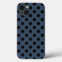 Paquetes de polka negro sobre el estuche para iPho