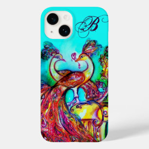Funda Para iPhone 14 De Case-Mate PÁQUINAS EN EL AMOR MONOGRAMA Azul turquesa