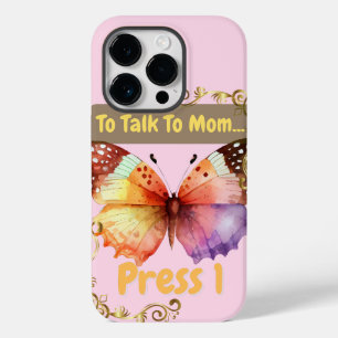 Funda Para iPhone 14 Pro De Case-Mate Para hablar con mamá, presione 1