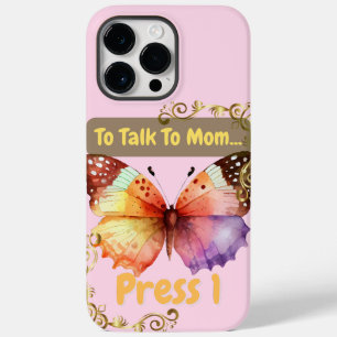 Funda Para iPhone 14 Pro Max De Case-Mate Para Hablar Con Mamá, Presione 1