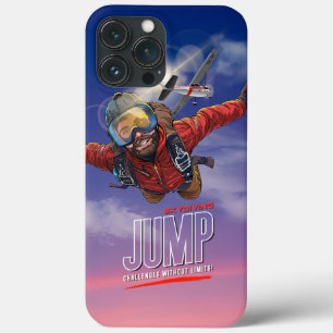 Funda Para iPhone 13 Pro Max Paracaidismo-Siente la Libertad Sobre las Nubes