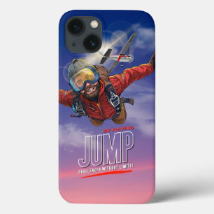 Funda Para iPhone 13 Paracaidismo-Siente la Libertad Sobre las Nubes   